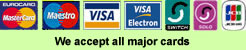We accept all credit cards
